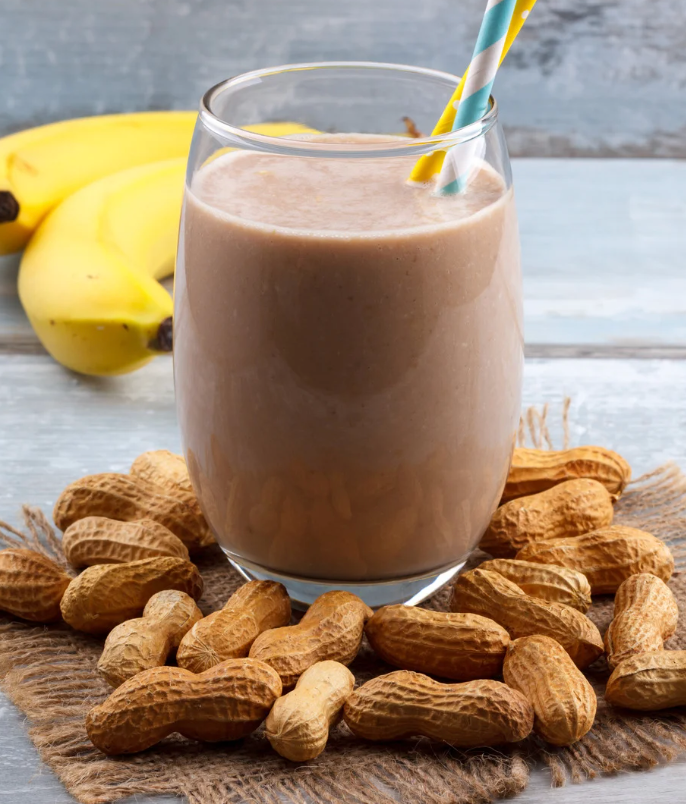 Chocolate Peanut Butter Mushroom Latte Smoothie (Pumpkin Spice)